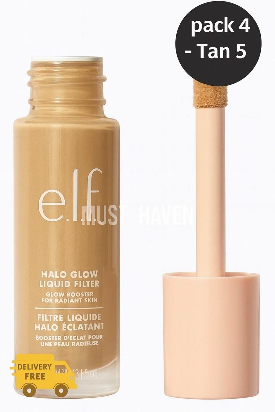 e.l.f. Halo Glow Liquid Filter Tan 5 Pack 4 Radiant Skin Makeup Booster